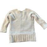 American Eagle  women's size XS light purple crochet v-neck sweater 3/4 sleeves Photo 1