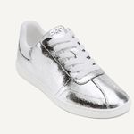DKNY  SEACLIFF LACE UP METALLIC SNEAKERS Size 8 NEW Photo 1