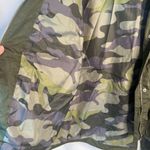 Time & Tru Green Hooded Lightweight Camo Lined Windbreaker Trench JRS 12-14-SM Photo 11