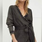 Free People Cara Cozy Forest Green/Black Distressed Romper ( S ) Photo 0