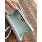 Cache Vintage Silver Pleated Cylinder Clutch Bag Elegant Party Handbag Purse Photo 6