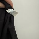 Vanity Fair Vintage Black Nylon Slip Half Skirt Size Medium Elastic USA Photo 5