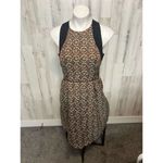 H&M Women’s Geometric Print Dress Size 12 – Crochet Racerback, Fit & Flare, Boho Photo 1