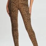 Good American  Jeans Womens‎ 0/24 Tan Cheetah Denim Good Waist High Rise Skinny Photo 0