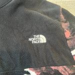 The North Face  Black Pink Patterned 1/4 Zip Fleece Pullover Women's S2 Photo 1