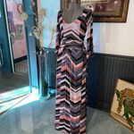 Maeve by Anthropologie Novella Soft Jersey Maxi Dress Multicolor - Sz S 💚🎀 Photo 2