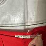 Alice + Olivia Dylan High Rise Wide Leg Pants in Poppy Red 6 Photo 8