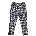 Aryeh  Womans Navy And White‎ Geometric Capri Pants Size Small Photo 7