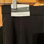 Rafaella NWT Raffaella black light flair pull on dress pants with gold accents size 4 Photo 4