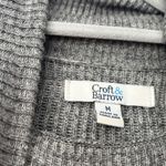 Croft & Barrow Gray Ribbed Turtleneck Sweater Women's Size M Cotton Blend Photo 1