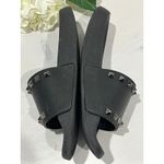 Valentino Garavani Rockstud Black Rubber Slides Sandals Made in Italy Photo 4