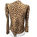 Veronica Beard Jeans Porter Tee Leopard Print Top New With Tags XS Brown Photo 3