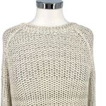 Vince Raglan Crewneck Knit Sweater Ivory Cream Size Small Photo 2