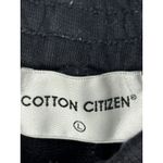 Cotton Citizen  Black Front Seam Tapered Sweatpants Photo 1
