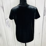 Gap Shirt Womens Size XS Black Velvet Crew Neck Short Sleeve Classic Photo 4