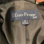 Evan Picone Classic vintage 90s  black 3 chunky button blazer wide collar Photo 2