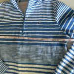 Vineyard Vines  women’s 1/4 zip blue and white stripe pull over Photo 3