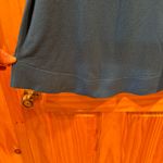 Loft Ann Taylor  blue crew neck sweater rounded hem women’s L Photo 2