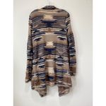 Lucky Brand  Drape Longline Open Cardigan Size M Cascade Aztec Soft Cozy Boho Photo 8