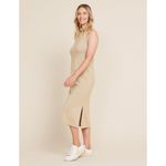 Boody Racerback Dress In Midweight Bamboo Cotton Jersey Fabric Tan Size L Photo 1