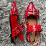 Steve Madden Graya red patent pointed toe slingback flats women’s shoe size 9 Photo 1