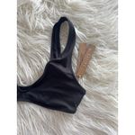 SKIMS Swim Plunge Bikini Top Onyx Size Medium Photo 5