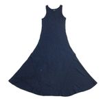 NWT Polo Ralph Lauren Waffle Knit Maxi in Medieval Blue Thermal Tank Dress S Photo 2