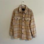 Sanctuary Anthropologie “The Shacket” Flannel Jacket in Maple Plaid Photo 1