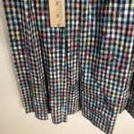 Vtg Alphorn Dress Womens 40 Multicolor Gingham Plaid Sleeveless Germany 90s Size M Photo 7