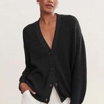 Jenni Kayne  Organic Cotton Cocoon Cardigan in Black size medium Photo 0