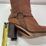 Gianni Bini  Womens 10M Brown Leather Harness Heel Boots Equestrian Boho Dressy Photo 6