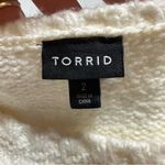 Torrid Mini Sweater Knit Blouson Sleeve Sweater Dress Cream size 2x Photo 10
