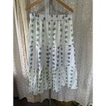 American Eagle Boho Cotton Linen Blend Floral Tiered Crop Tank Maxi Skirt Set L Size L Photo 5