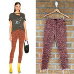 Mother The Looker Ankle Jeans in Animal Attraction 24 Orange Photo 1