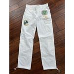 Generation Love  Women’s White Double‎ Button Parachute Pants Size 5/28 NEW Photo 1