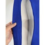 Hera Collection Women’s Royal Blue Ribbed Knit Long Sleeve Midi Dress Size M Size M Photo 6