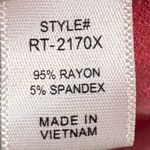 Zenana Outfitters Twist Front V-Neck Oversized Dolman Sleeve Top Watermelon Pink- Size 1X Photo 3