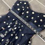 Badgley Mischka strapless polka dot midi dress size 4 Photo 4