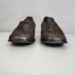 Donald J Pliner Womens Shoes Size 9‎ Silver Brown Embossed Slip Photo 5