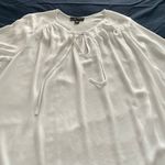 Karen Kane White Boho 3/4 Sleeves Teardrop Necklace Blouse Tunic, size 2XL Photo 9