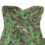 Jay Godfrey Lydia Romper Strapless Green Floral Sweetheart Neckline Chiffon 4 Photo 5