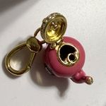 Juicy Couture RARE LIMITED EDITION Pink/Gold Tea Kettle- Bag or Necklace Charm Photo 7