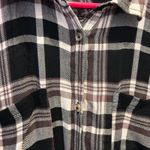 Maurice's Relaxed Flannel Plaid Duster Tunic Top Holiday Soft Cozy Comfy Large Photo 1