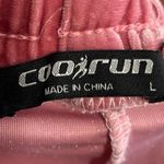 Coolrun Women's Pink Ombre Velour Velvet High Waisted Lounge Sweat Pants Size L Size L Photo 3