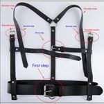 Harness Double Underbust Suspender Belt New Black Photo 5