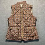 st. john's bay St. John’s Bay Women’s Small Quilted Vest Brown Lightweight Fall Photo 0