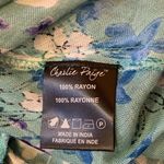 Charlie Paige NWT small/medium Blue and White Dress Ruffled Shark Bite Hem Photo 4