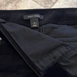 White House | Black Market WHBM Black Corduroy Mini Skirt High Rise Button Accent Stretch Size 8 Y2K Style Photo 3