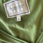 Abercrombie & Fitch Vintage Y2K 2000’s Green V-Neck Short Sleeve Top Size Large Photo 8