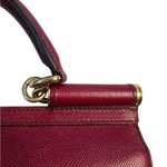 Dolce & Gabbana Authentic  Sicily Burgundy Leather Tote Photo 5